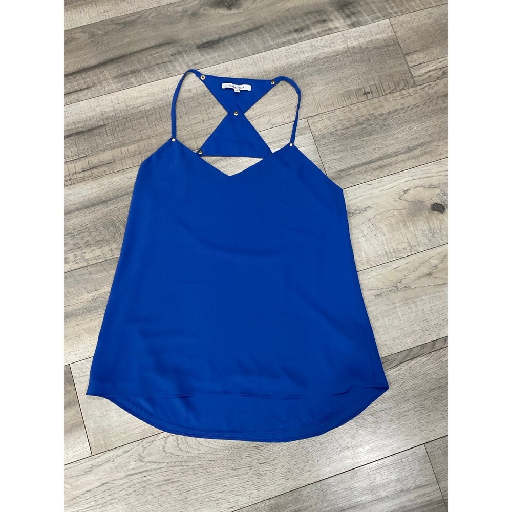 Naked Zebra tank top adjustable straps sheer but lined‎